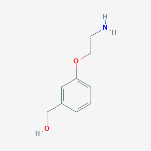 molecular formula C9H13NO2 B1390164 [3-(2-Aminoethoxy)phenyl]methanol CAS No. 744161-92-0