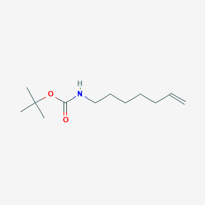 molecular formula C12H23NO2 B1390165 Tert-butyl N-(hept-6-EN-1-YL)carbamate CAS No. 284670-71-9