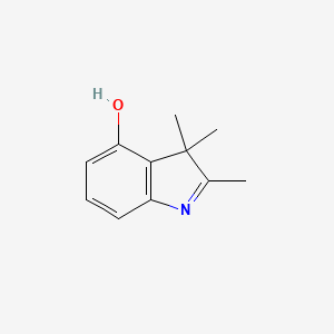 molecular formula C11H13NO B13901656 2,3,3-Trimethylindol-4-OL 