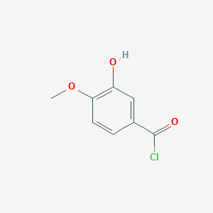 molecular formula C8H7ClO3 B1390170 3-Hydroxy-4-methoxybenzoyl chloride CAS No. 289896-68-0