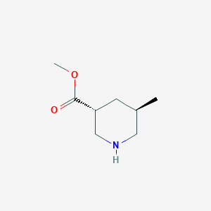 molecular formula C8H15NO2 B1390171 (3R,5R)-Methyl 5-methylpiperidine-3-carboxylate CAS No. 405513-10-2
