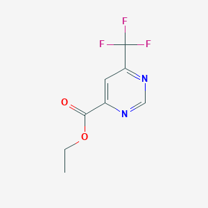 molecular formula C8H7F3N2O2 B13901712 Ethyl 6-(trifluoromethyl)pyrimidine-4-carboxylate 