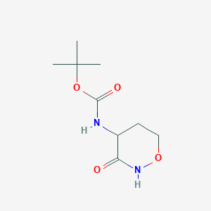 molecular formula C9H16N2O4 B1390172 Tert-butyl (3-oxo-1,2-oxazinan-4-yl)carbamate CAS No. 500720-15-0