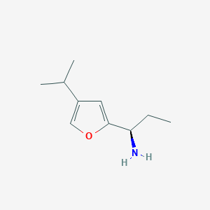 molecular formula C10H17NO B1390173 (R)-1-(4-isopropylfuran-2-yl)propan-1-amine CAS No. 473733-02-7