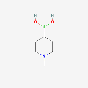 molecular formula C6H14BNO2 B1390178 (1-Methylpiperidin-4-yl)boronic acid CAS No. 706748-53-0