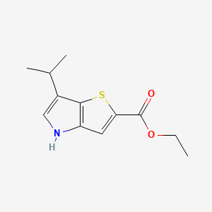 molecular formula C12H15NO2S B13901787 Ethyl 6-isopropyl-4H-thieno[3,2-b]pyrrole-2-carboxylate 