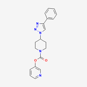 molecular formula C19H19N5O2 B13901789 Pyridin-3-yl 4-(4-phenyltriazol-1-yl)piperidine-1-carboxylate 
