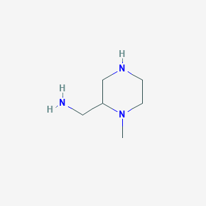 molecular formula C6H15N3 B1390181 (1-Methylpiperazin-2-yl)methanamine CAS No. 131922-03-7