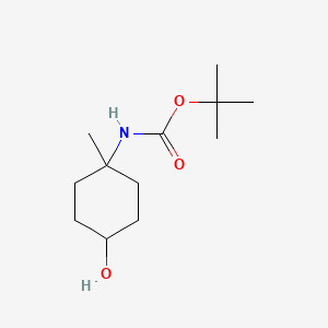 molecular formula C12H23NO3 B1390182 tert-Butyl (4-hydroxy-1-methylcyclohexyl)carbamate CAS No. 792913-83-8