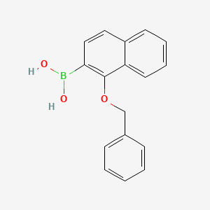 molecular formula C17H15BO3 B13901849 Boronic acid, [1-(phenylmethoxy)-2-naphthalenyl]- CAS No. 183170-92-5