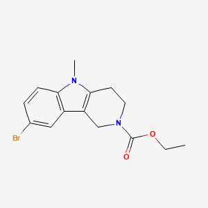 ethyl 8-bromo-5-methyl-3,4-dihydro-1H-pyrido[4,3-b]indole-2(5H)-carboxylate