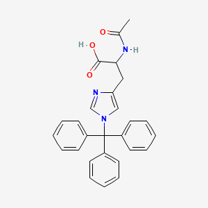 molecular formula C27H25N3O3 B13901871 Ac-His(tau-Trt)-OH 