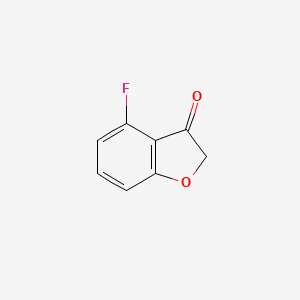 molecular formula C8H5FO2 B1390196 4-Fluorobenzofuran-3(2H)-one CAS No. 911826-36-3