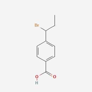 molecular formula C10H11BrO2 B13901971 4-(1-Bromopropyl)benzoic acid 