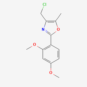 4-(Chloromethyl)-2-(2,4-dimethoxyphenyl)-5-methyl-1,3-oxazole