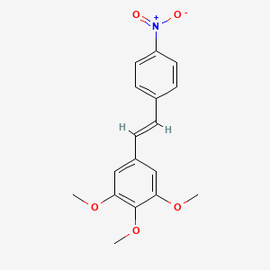 molecular formula C17H17NO5 B13902003 (E)-3,4,5-Trimethoxy-4'-nitrostilbene 