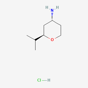 molecular formula C8H18ClNO B13902061 trans-2-Isopropyltetrahydropyran-4-amine;hydrochloride 