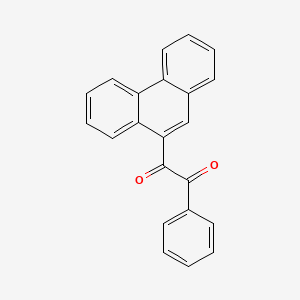 molecular formula C22H14O2 B13902066 1-Phenanthren-9-yl-2-phenylethane-1,2-dione 