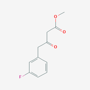 molecular formula C11H11FO3 B1390207 methyl 4-(3-fluorophenyl)-3-oxobutanoate CAS No. 944993-11-7