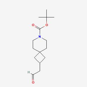 molecular formula C15H25NO3 B13902076 Tert-butyl 2-(2-oxoethyl)-7-azaspiro[3.5]nonane-7-carboxylate 