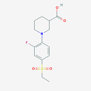 1-[4-(Ethylsulfonyl)-2-fluorophenyl]piperidine-3-carboxylic acid