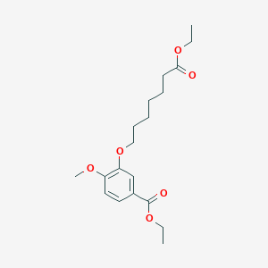 Ethyl 3-((7-ethoxy-7-oxoheptyl)oxy)-4-methoxybenzoate