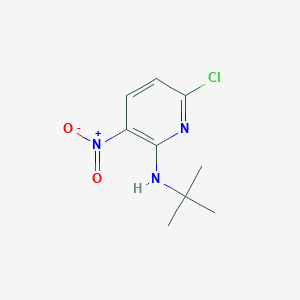 molecular formula C9H12ClN3O2 B13902216 N-tert-butyl-6-chloro-3-nitropyridin-2-amine 