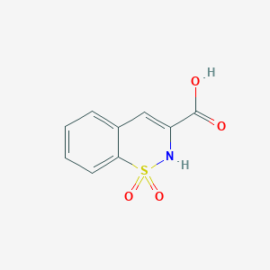 molecular formula C9H7NO4S B13902232 1,1-dioxo-2H-1λ6,2-benzothiazine-3-carboxylic acid 