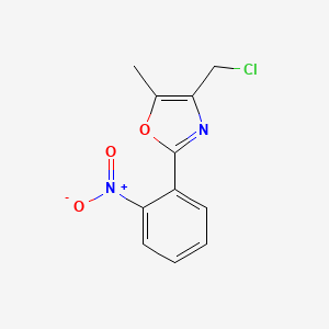 4-(Chloromethyl)-5-methyl-2-(2-nitrophenyl)oxazole