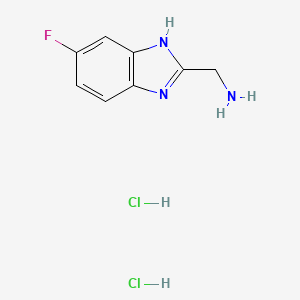 [(5-Fluoro-1H-benzimidazol-2-yl)methyl]amine dihydrochloride