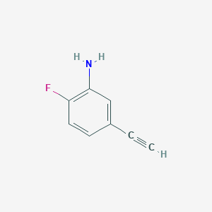 molecular formula C8H6FN B1390227 5-Ethynyl-2-fluoroaniline CAS No. 1010422-58-8