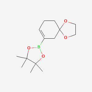 4,4,5,5-Tetramethyl-2-(1,4-dioxaspiro[4.5]dec-7-en-7-yl)-1,3,2-dioxaborolane
