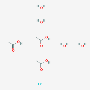 molecular formula C6H20ErO10 B13902283 Acetic acid--erbium--water (3/1/4) CAS No. 207234-04-6