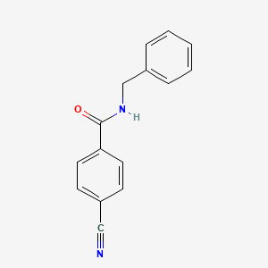 molecular formula C15H12N2O B13902304 N-benzyl-4-cyanobenzamide 