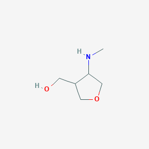 molecular formula C6H13NO2 B13902336 [4-(Methylamino)tetrahydrofuran-3-yl]methanol 