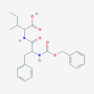 molecular formula C23H28N2O5 B13902374 (2S,3S)-2-[(2S)-2-{[(benzyloxy)carbonyl]amino}-3-phenylpropanamido]-3-methylpentanoic acid 