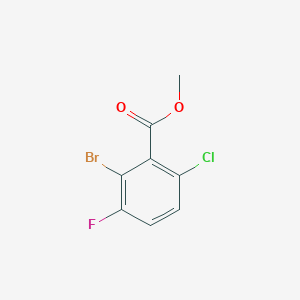 molecular formula C8H5BrClFO2 B13902380 Methyl 2-bromo-6-chloro-3-fluorobenzoate 