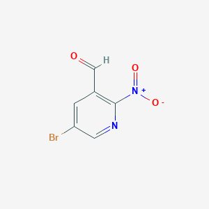 molecular formula C6H3BrN2O3 B13902396 5-Bromo-2-nitronicotinaldehyde 