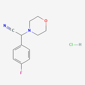 (4-Fluorophenyl)morpholin-4-ylacetonitrile hydrochloride
