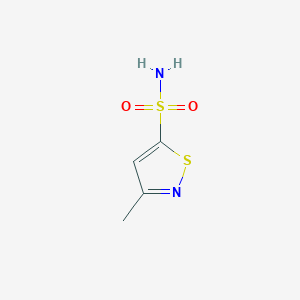 molecular formula C4H6N2O2S2 B1390249 3-Methyl-1,2-thiazole-5-sulfonamide CAS No. 1022128-99-9