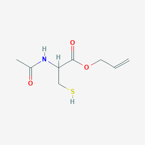molecular formula C8H13NO3S B13902542 Prop-2-enyl 2-acetamido-3-sulfanylpropanoate 