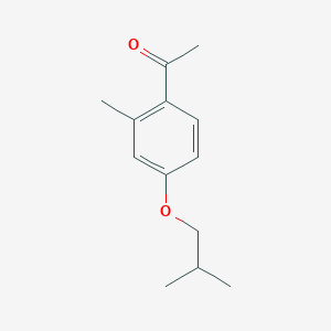 molecular formula C13H18O2 B13902550 4'-iso-Butoxy-2'-methylacetophenone 