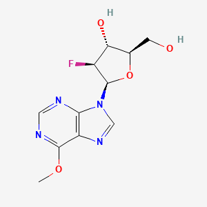 molecular formula C11H13FN4O4 B13902585 (2R,3R,4S,5R)-4-fluoro-2-(hydroxymethyl)-5-(6-methoxypurin-9-yl)oxolan-3-ol 