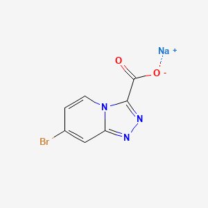 molecular formula C7H3BrN3NaO2 B13902587 Sodium 7-bromo-[1,2,4]triazolo[4,3-A]pyridine-3-carboxylate 