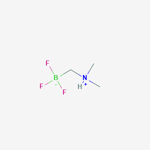 molecular formula C3H9BF3N B13902589 ((Dimethylammonio)methyl)trifluoroborate 