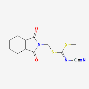 molecular formula C12H11N3O2S2 B13902625 Methyl [(1,3-dioxo-1H-isoindol-2(3H,4H,7H)-yl)methyl] cyanocarbonimidodithioate CAS No. 845878-93-5