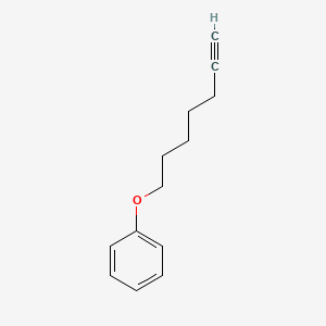 molecular formula C13H16O B13902654 Hept-6-ynoxybenzene 