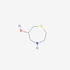 molecular formula C5H11NOS B13902656 1,4-Thiazepan-6-OL 