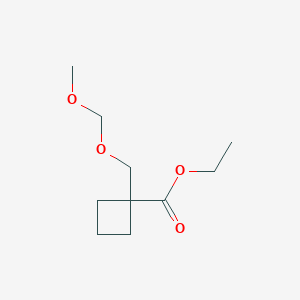 molecular formula C10H18O4 B13902670 Ethyl 1-((methoxymethoxy)methyl)cyclobutanecarboxylate 
