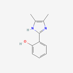 molecular formula C11H12N2O B13902715 2-(4,5-dimethyl-1H-imidazol-2-yl)phenol 